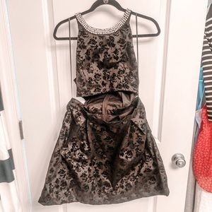 Crop top party dress